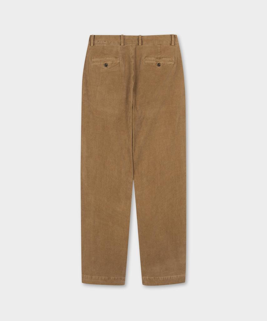 BROOKS BROTHERS Wide Fit Corduroy Garment Dyed Chino Pants (Brown) (Bbpcmnf405)