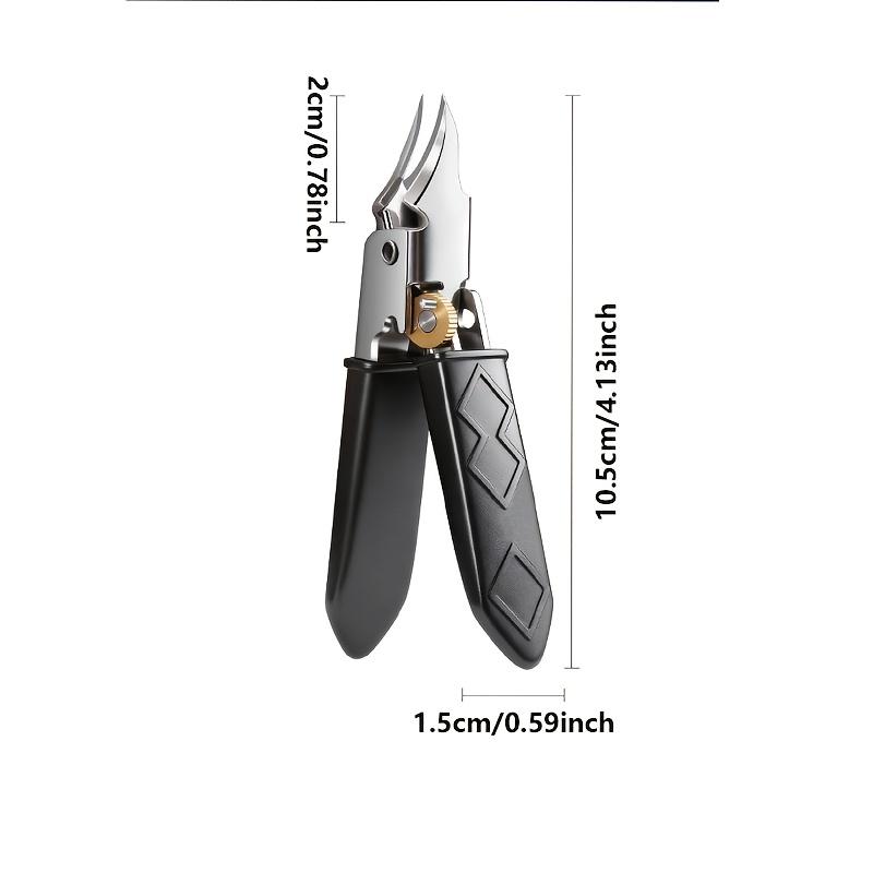 

New Model of Ultra-Sharp Angled Pulley Switch Nail Clippers Cuticle Nippers And Large Toenail Scissors чорний