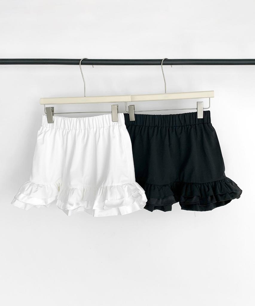Baseukala Frill Mini Skirt Pants (2Colors)