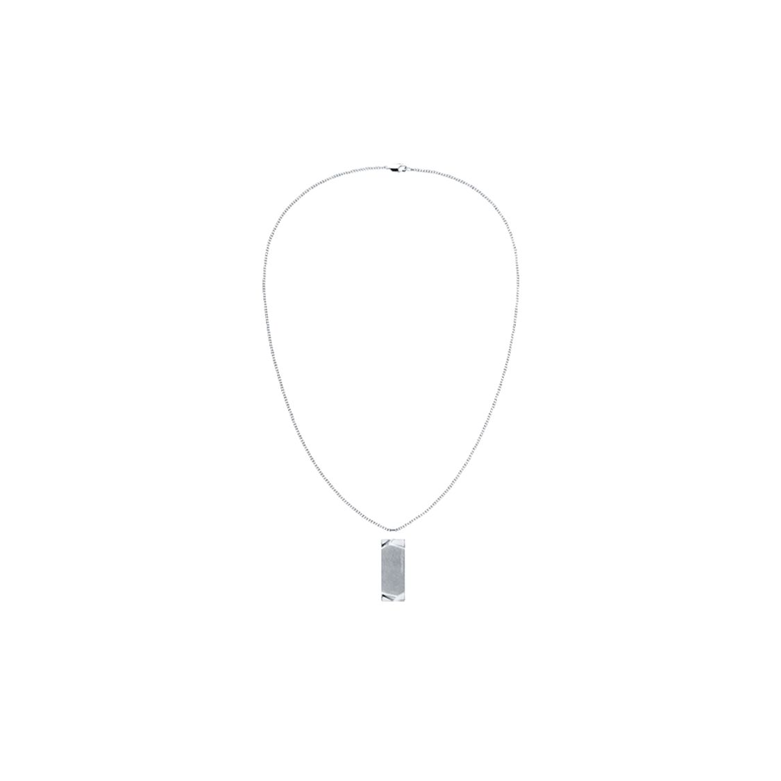 Calvin Klein Square Pendant Steel Necklace Men necklace Silver 35100011 F,Silver