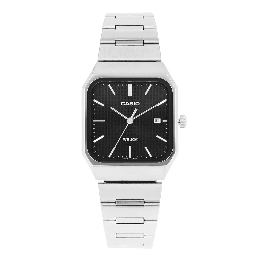 Casio Unisex Metal Watch Analog Square