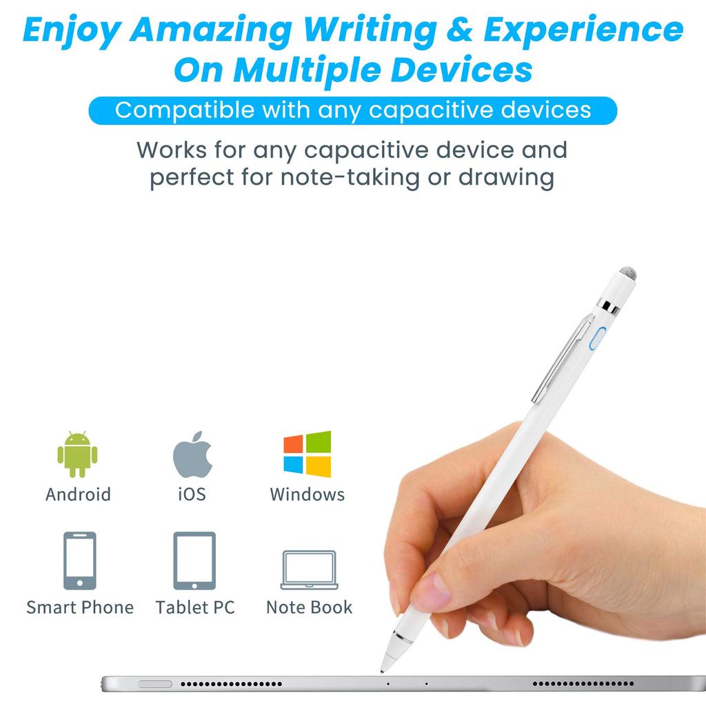 EDIVIA Digital Pencil, 1.5mm Ultra-Fine Tip for Lenovo Ideapad Flex 3/4/5/6, 11 & 14, White