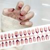 Cherry French Whitening Red Elegant Press-On Nails - 30 Pcs Versatile Spring Nail Art Patches
