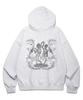 Alvinclo Burning Skull Oversized Zip-Up Hoodie Azh889 (3 Colors)