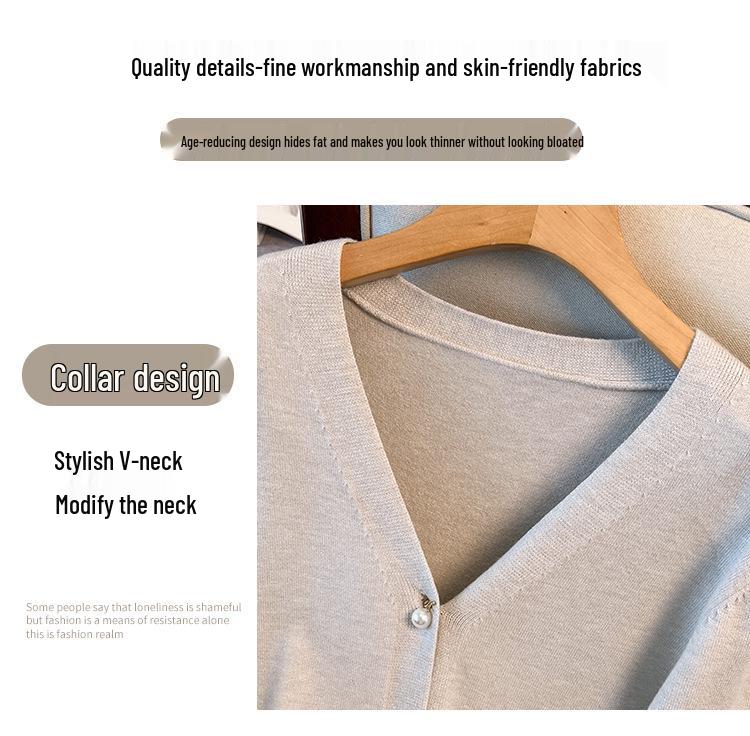 Plus Size Women's Loose Knit Cardigan Sweater, Bust 150-160 cm, Size 200-350 Jin.