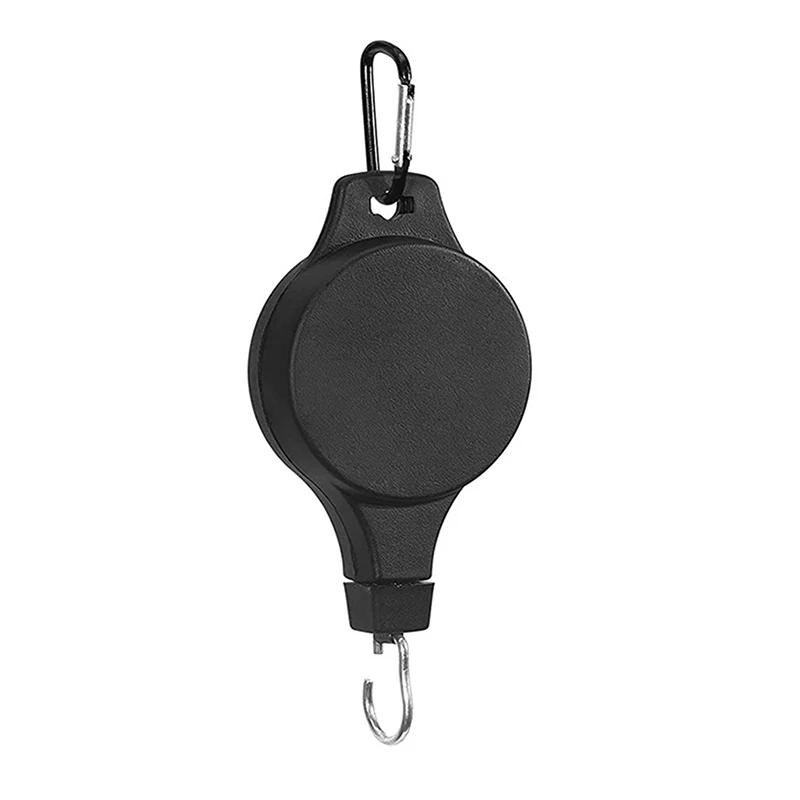 

Adjustable Retractable Plant Pulley Hook, Hanging Flower Basket Hanger for Planters & Bird Feeders, Home Garden Accessories 1pc