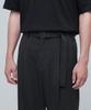 MUSINSA STANDARD Real Wide Belted Slacks [Charcoal Gray]