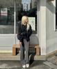 GNOK Wool Round Neck Knit Cardigan [Black]