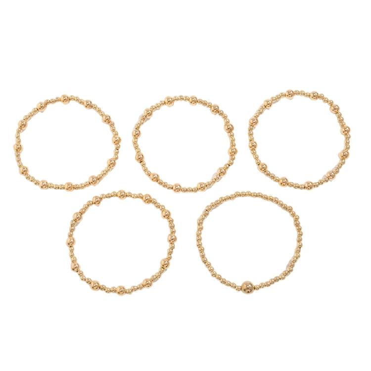 Pack of 5 Modern Alloy Bracelets For Women Adjustable Handchain Stackable Wrist Jewelry Perfect For Parties Weddings