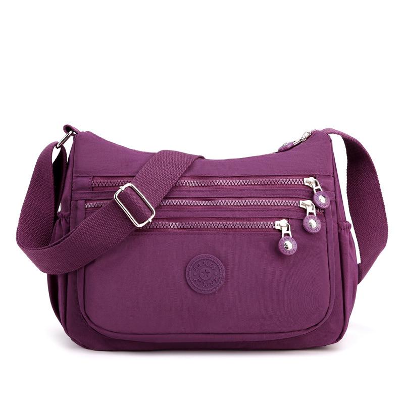 Nylon Cloth Multi Layer Shoulder Bag Lightweight Simple And Casual Messenger Bag New Large Capacity Messenger Bag