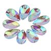 200pcs Drop Shape Resin Flatback Sewing Rhinestone with Double Holes Decoration(Multi Color)