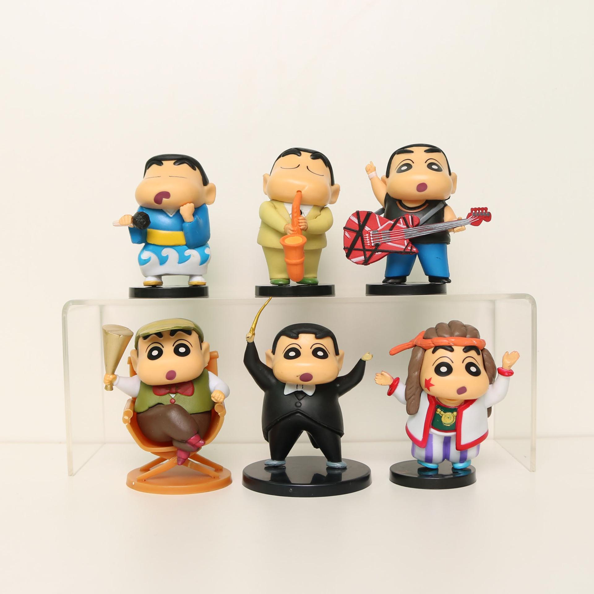 6 Styles Musician Art Figures: Little Dream Concert Toy Models for Car Decoration 6-8 cm