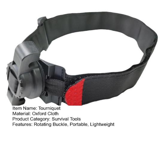 95CM Rotating Buckle Survival Tourniquet Outdoor Camping Combat Hemostatic Control Tourniquet Arterial Emergency Bandage First Aid Survival Gear