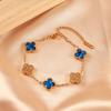 Four-leaf Clover Bracelet - Women's Luxury 18k Gold Plated Sparkling Bracelet
