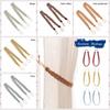 2Pcs/se Retro Braided Braided Curtain Tiebacks Satin Rope Simple Curtain Buckle Straps Classic Polyester Curtain Gift