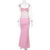 Sexy Off Shoulder Mermaid Maxi Dress Women 2025 Fashion Elegant Strapless Slim Bodycon Evening Party Long Dresses