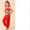 Kids Indian Dance Performance Costume New Children Belly Dance Ethnic Set Girls Arabian Princess Stage Outfit