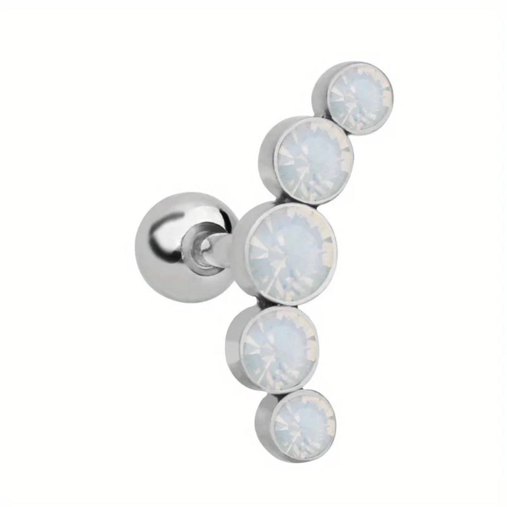 316 Stainless Steel Fashion Stud Earrings Screw Back Cartilage Tragus Conch Helix Piercing Jewelry