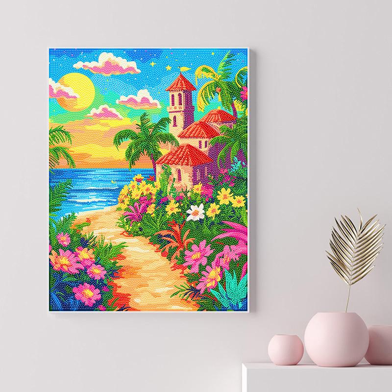 40X50Cm Diamond Painting Large Size Diamond Sticker Bedroom Living Room Decorative Painting With Photo Frame