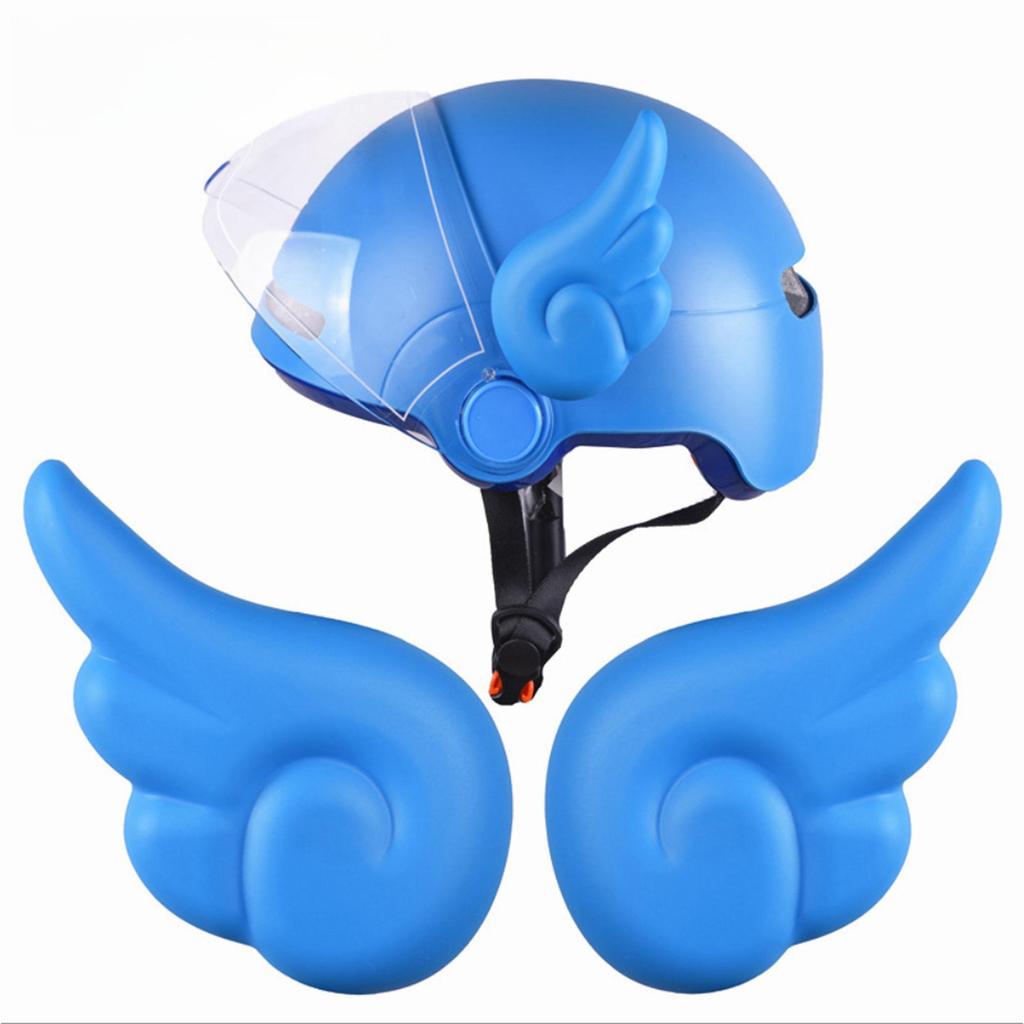2PC Electric Motorcycle Helmet Angel Wings Decoration Accessories