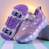 Girs LED Leuchtende Rollschuhe Vierrad-Skates Herren- und Kinder-Rollschuhe LED-Lichtschuhe