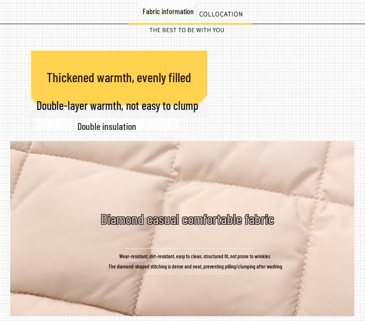 Korean Style Kids' Quilted Fur Collar Jacket - Warm, Thick, Loose Fit for Boys & Girls, Autumn Winter.