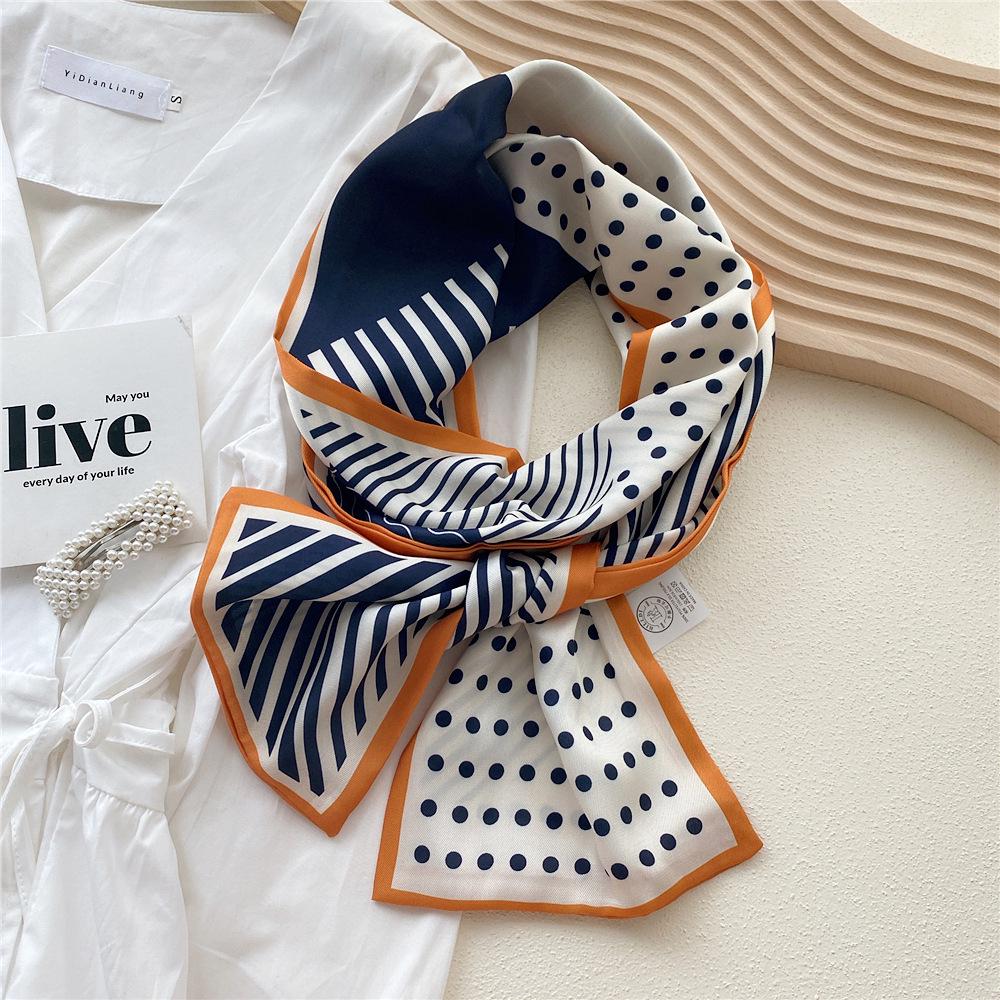 Silk Scarf for Women - Elegant Spring & Autumn Design, Lightweight & Fashionable