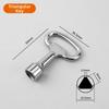 Alloy Material Triangle Wrench Durable Multi-purpose Wrench  For Elevator Cabinet