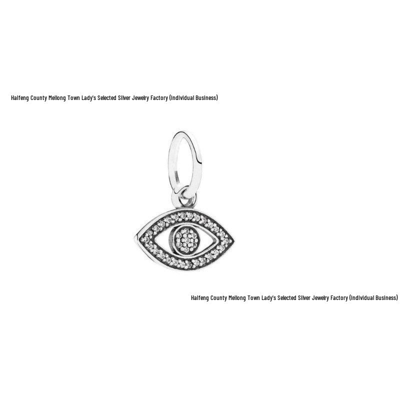 Sterling Silver Four-Leaf Clover Diamond Charm Pendant Necklace 925
