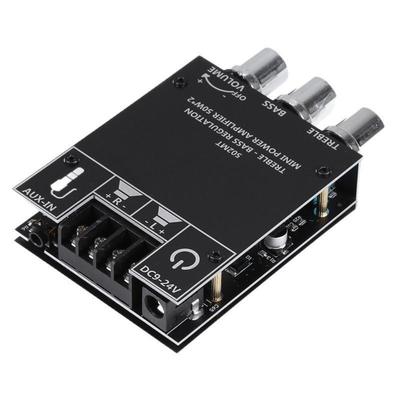 2.0 Stereo ZK-502MT Amplifier Bluetooth 5.0 Dual Channel Bluetooth Audio Amplifier Modules 2X50W Digital Power Amplifier