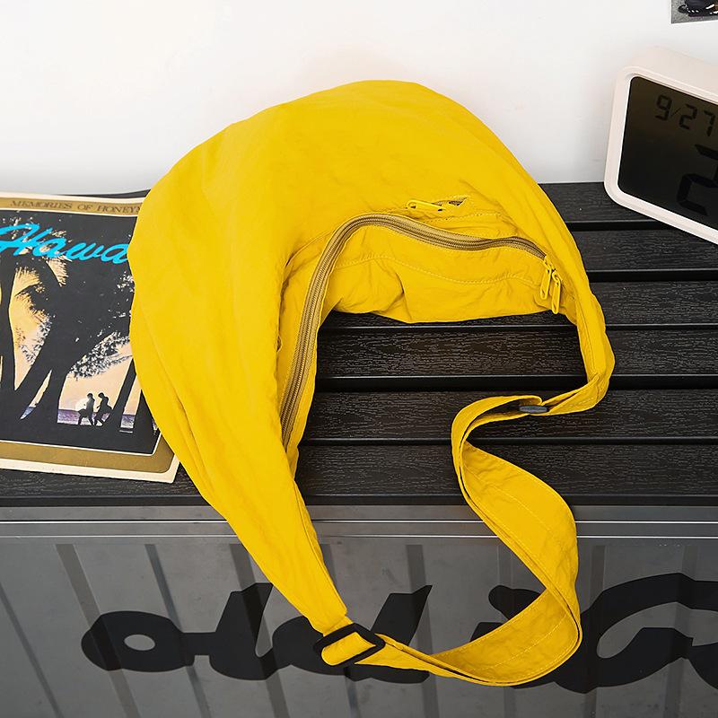 Couple Messenger Bag Shoulder Bag Large Capacity Diagonal Straddle Bag Black Dumpling Bag Tide Cloth Bag