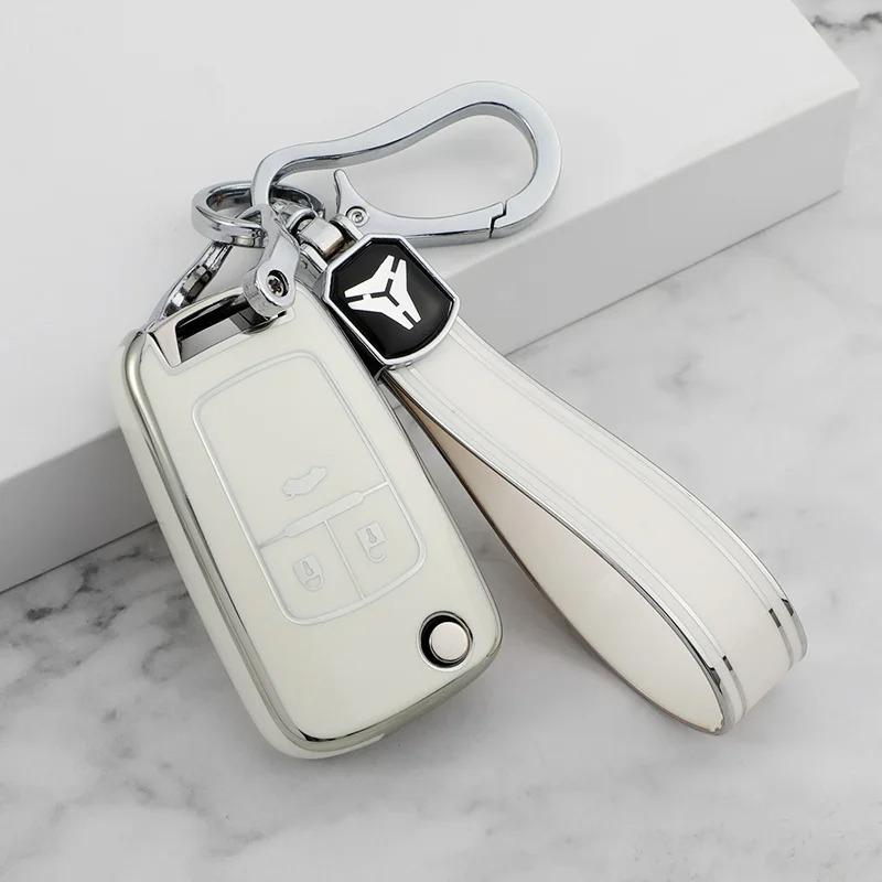 Car Remote Key Case for Chevrolet Cruze Aveo Trax Opel Astra Corsa Meriva Zafira Antara J Buick TPU Protective Shell Fob