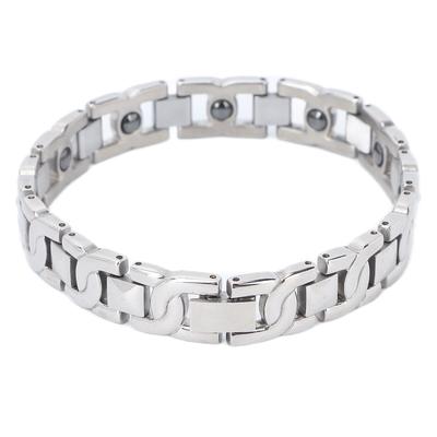 Herren Magnetarmband Titanstahl Arthritis Schmerzlinderung Magnettherapie Armbänder