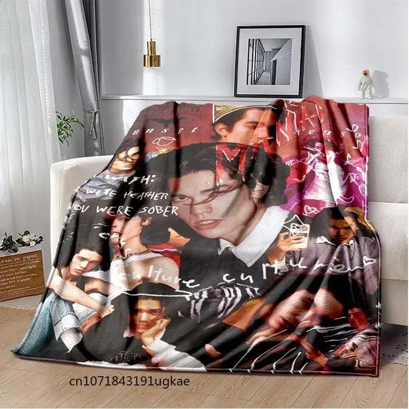 Conan Gray Poster Thin Blanket,POP Singer Posters Printed Soft Warm Flannel Sofa Bed Bedroom Blankets Home Travel,Decke,frazad