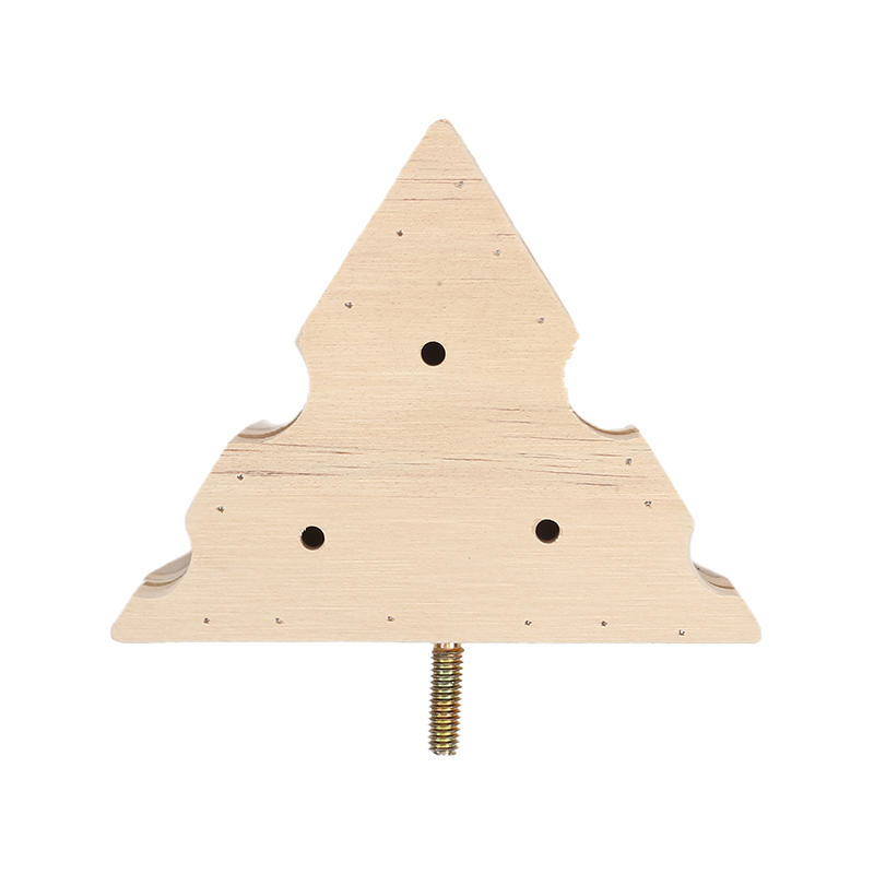 Pet Bird Parrot Wood Foraging Platform Stand Rack Triangle/Square Chewing Bites Intelligence Feeders Natural Stand For Parrots