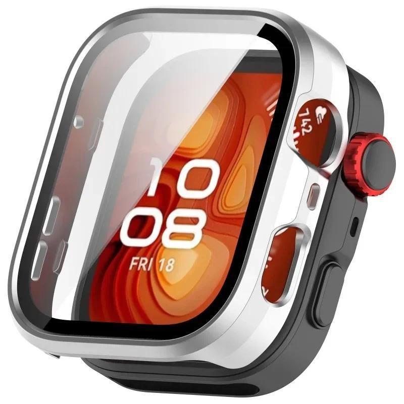 PC+Tempered Film Case for Huawei Watch Fit 4 Fit 4 Pro Watch Bumper Full Cover Screen for Huawei Watch Fit 3 Protector Frame