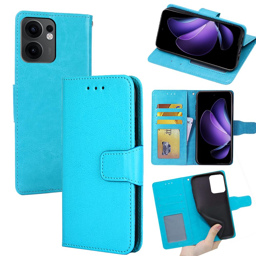 For Oppo Reno13 F 5G (Reno 13 FS 5G)/4G Case Wallet PU Leather + TPU Folding Stand Phone Cover