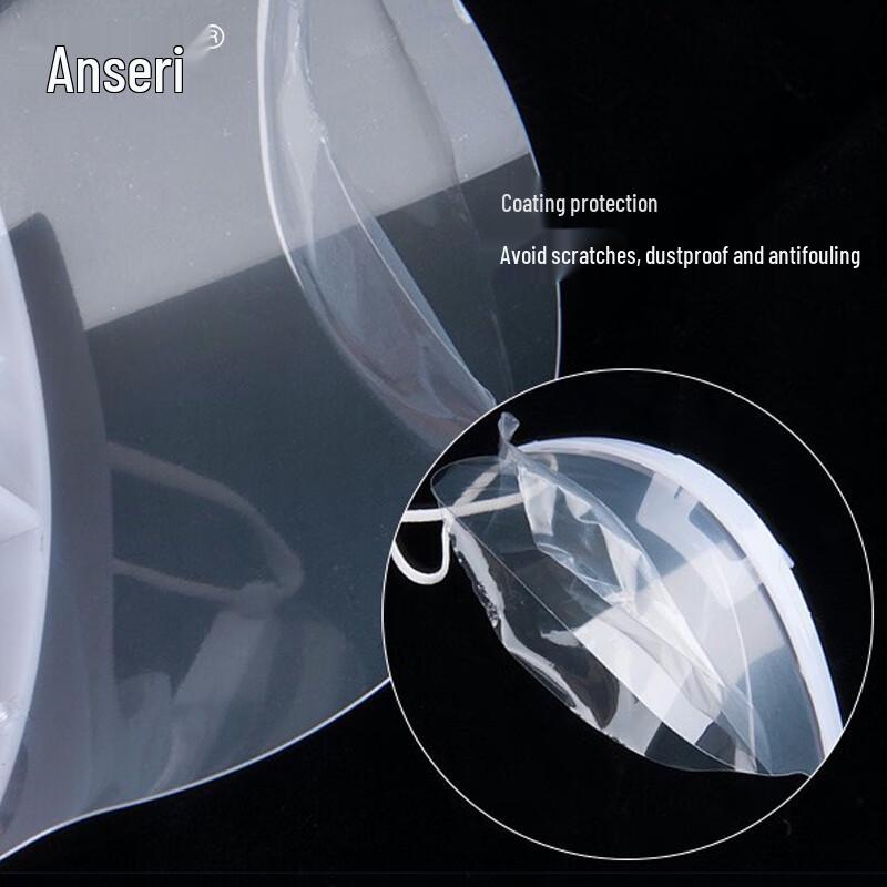 Ansairui Durable Transparent Catering Hygiene Mask (20-Pack)