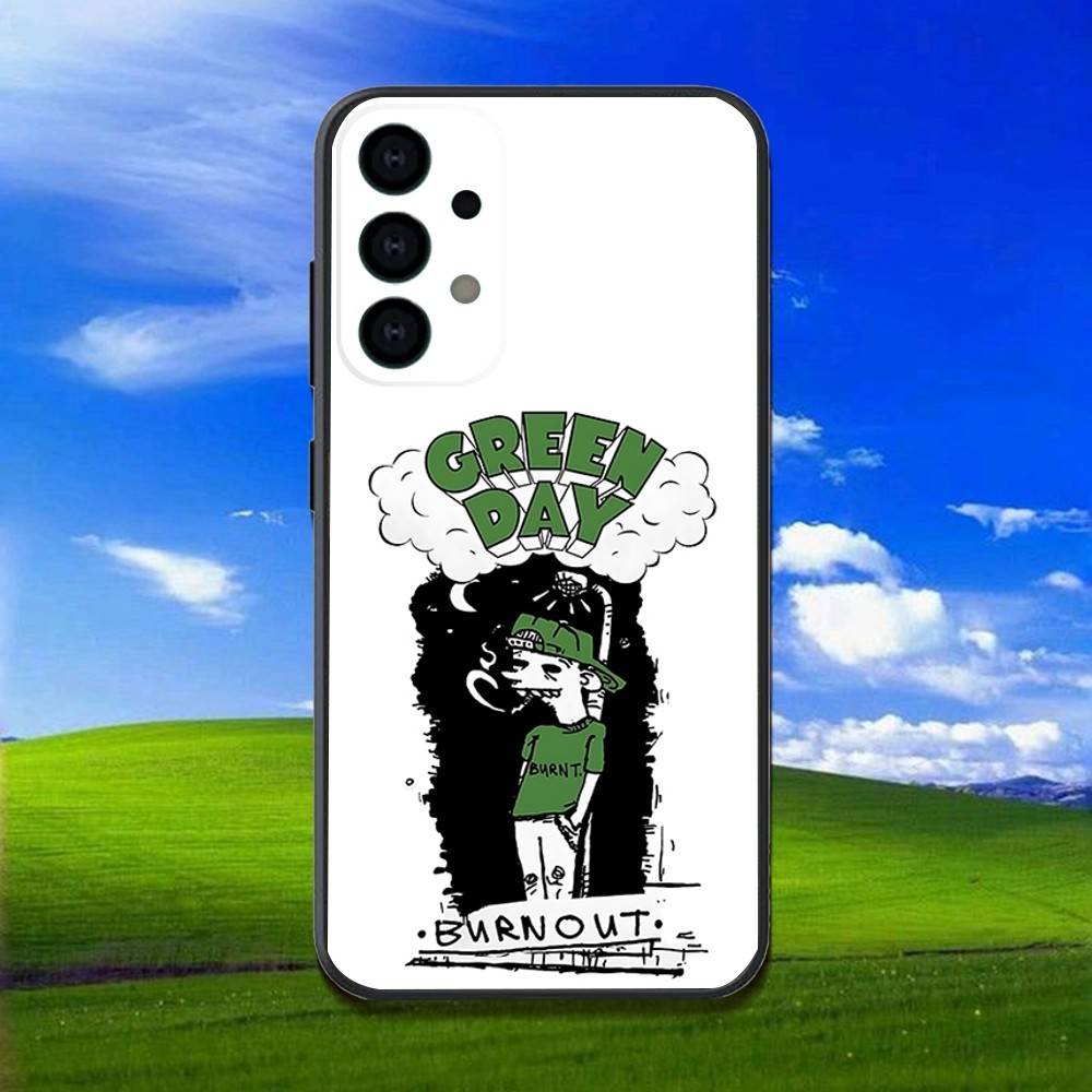 G-Green Day Band Phone Case For Samsung Galaxy A13,A21s,A22,A31,A32,A52,A53,A71,A80,Soft Black Shell