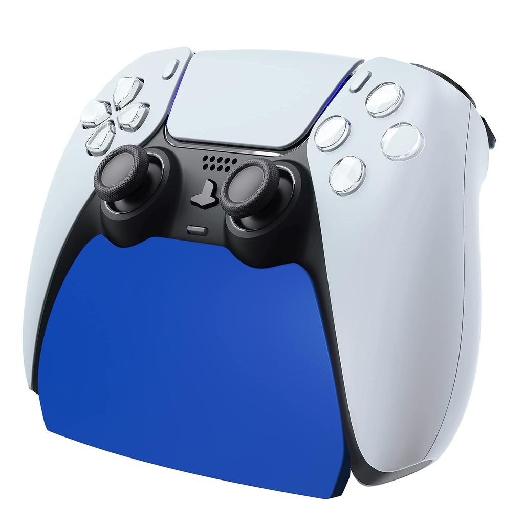 PlayVital PS5 Controller Stand with Rubber Pads, Compatible with PlayStation 5 Controllers [Blue]