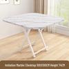 Portable Foldable Dining Table for Small Spaces - Square or Round Options for Apartments or Rental Rooms