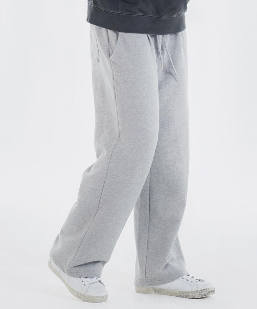 AKIA One-Pleat Wide Lounge Sweatpants [Melange Grey]