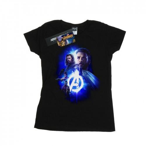 Marvel Womens/Ladies Avengers Infinity War Cap Bucky Team Up Cotton T-Shirt