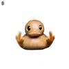 Ahşap Orta Parmak Ördek Heykelcik Küçük Sarı Ördek Heykeli Heykel El Yapımı Hayvan Modeli Ev Ofis Masaüstü Dekorasyon Süsü