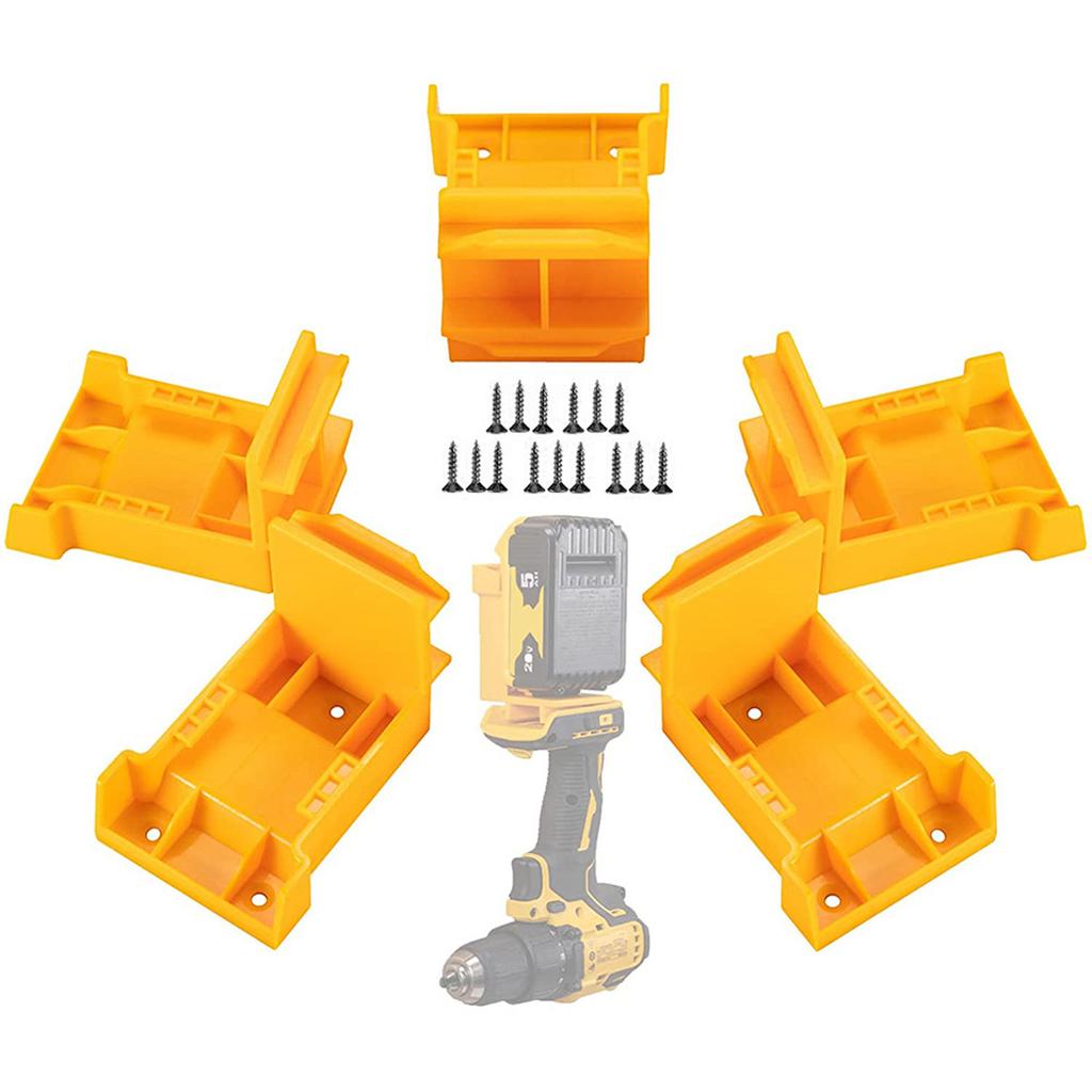 5Pcs Battery Holder Wall Mount Battery Dock Holder For Power Tool Holder Bracket Fixing Protector For Battery Fixing