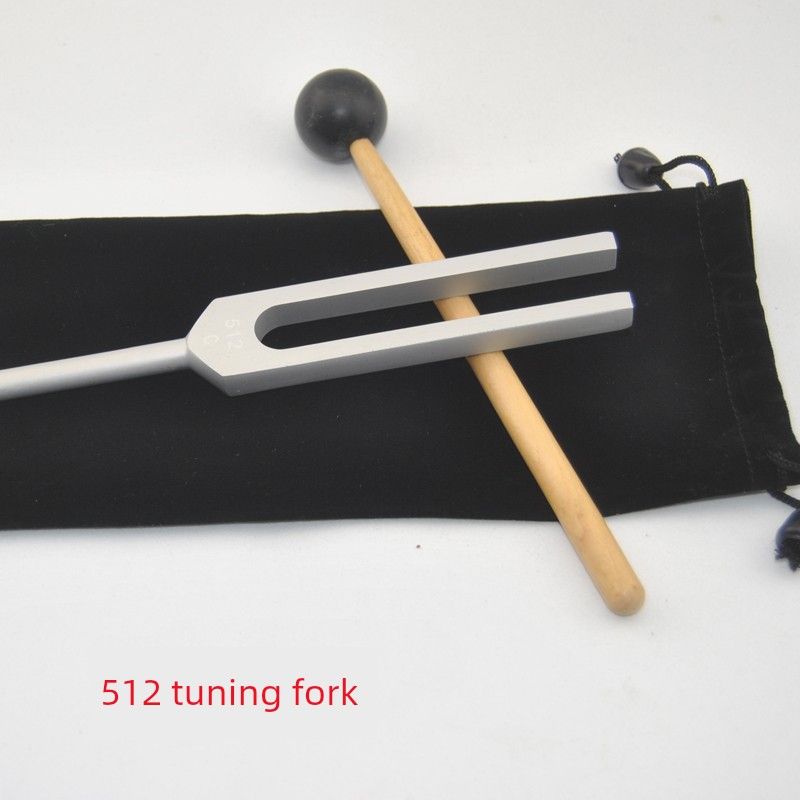 Tuning Fork C128 C256 C512 C1024 C2048 Tone Ear Picking Tools Aluminum Tuning Fork Teaching Tuning Fork Tuning Fork 512Hz Silver Round Handle