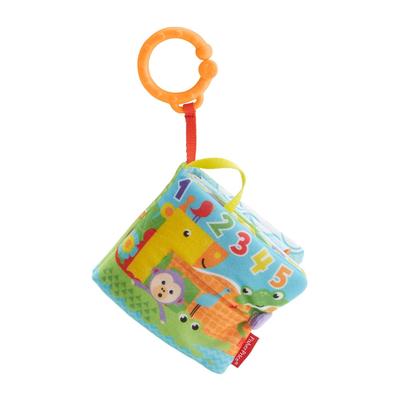 Fisher-Price Signature Series Stoffbuch für Babys (Alter 0+) - Lernspielzeug, Stofftier, Beißring, FGJ40