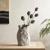 French Retro Cream Ceramic Vase for Floral Arrangements – Elegant Living Room & Dining Table Decor