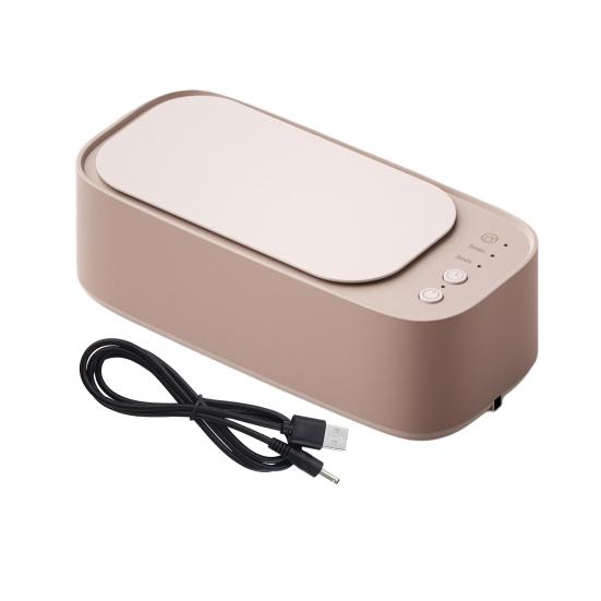 1 Set Brillenreiniger USB-Ladegerät Tragbarer Schmuckreiniger Ultraschall-Reinigungsmaschine Haushaltsbedarf