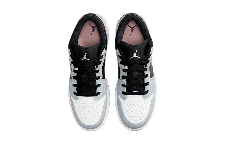 Jordan 1 Niskie 'Black Grey Pink' GS 553560-062